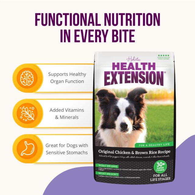 Health Extension Dry Dog Food Original Chicken & Brown Rice Recipe - Image 5