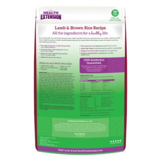 Health Extension Dry Dog Food Lamb & Brown Rice Recipe - Image 2