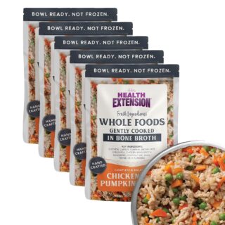 Health Extension Gently Cooked Chicken & Pumpkin Recipe Wet Dog Food, 9-oz pouch, 5 count