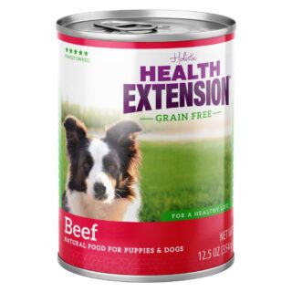 Health Extension Grain-Free Beef Canned Dog Food, 12.5-oz, case of 12