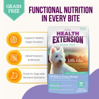 Health Extension Dry Dog Food Grain Free Chicken & Turkey Little Bites - Image 3