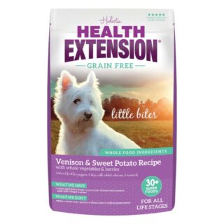 Health Extension Dry Dog Food Grain Free Venison & Sweet Potato Little Bites; 12lbs.