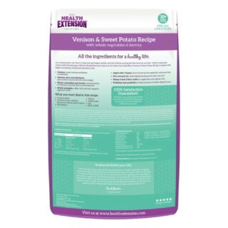 Health Extension Dry Dog Food Grain Free Venison & Sweet Potato Little Bites; 12lbs. - Image 2