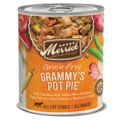 Merrick Grain-Free Wet Dog Food Grammy's Pot Pie, 12.7-oz can, case of 12