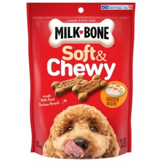 Milk-Bone Soft & Chewy Chicken Recipe Dog Treats, 5.6-oz bag