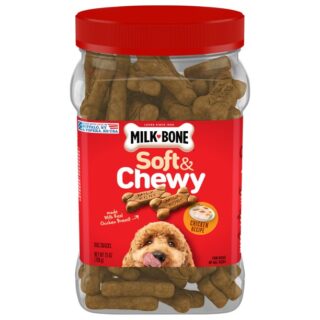 Milk-Bone Soft & Chewy Chicken Recipe Dog Treats, 25-oz tub