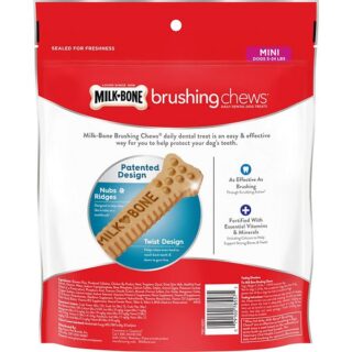 Milk-Bone Original Brushing Chews Daily Dental Dog Treats, Mini; 48 count - Image 2