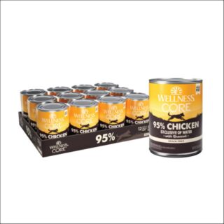 Wellness CORE 95% Grain-Free Chicken & Broccoli Canned Dog Food, 12.5-oz,case of 12